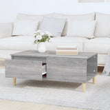 Coffee Table Grey Sonoma 90x50x36.5 cm Engineered Wood - Side View