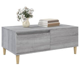 Coffee Table Grey Sonoma 90x50x36.5 cm Engineered Wood - Top-Down View