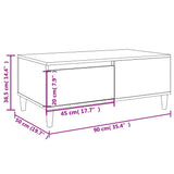 Coffee Table Grey Sonoma 90x50x36.5 cm Engineered Wood
