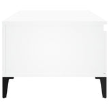 Coffee Table White 90x50x36.5 cm Engineered Wood - Low Angle