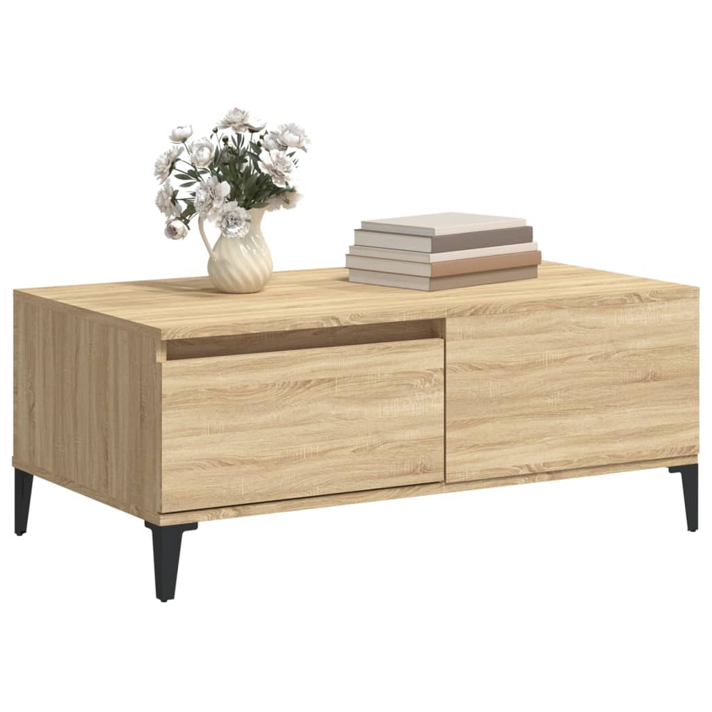 Coffee Table Sonoma Oak 90x50x36.5 cm Engineered Wood