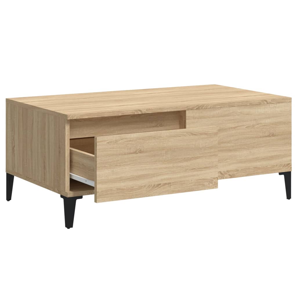 Coffee Table Sonoma Oak 90x50x36.5 cm Engineered Wood