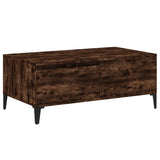 Coffee Table Smoked Oak 90x50x36.5 cm Engineered Wood - Front View
