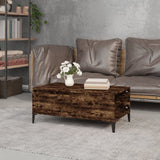 Coffee Table Smoked Oak 90x50x36.5 cm Engineered Wood - Side View