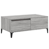 Coffee Table Grey Sonoma 90x50x36.5 cm Engineered Wood - Front View