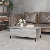 Coffee Table Grey Sonoma 90x50x36.5 cm Engineered Wood - Side View
