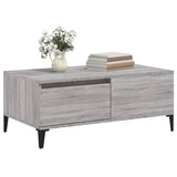 Coffee Table Grey Sonoma 90x50x36.5 cm Engineered Wood - Top-Down View