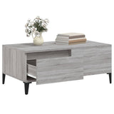 Coffee Table Grey Sonoma 90x50x36.5 cm Engineered Wood