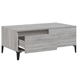 Coffee Table Grey Sonoma 90x50x36.5 cm Engineered Wood - Close-Up Angle