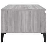 Coffee Table Grey Sonoma 90x50x36.5 cm Engineered Wood - Low Angle