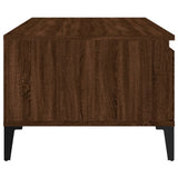 Coffee Table Brown Oak 90x50x36.5 cm Engineered Wood - Low Angle