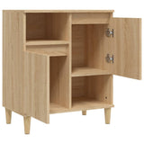 Sideboard Sonoma Oak 60x35x70 cm Engineered Wood - 45-Degree Angle