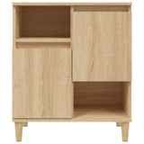 Sideboard Sonoma Oak 60x35x70 cm Engineered Wood - Rear View