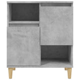 Sideboard Concrete Grey 60x35x70 cm Engineered Wood - Rear View