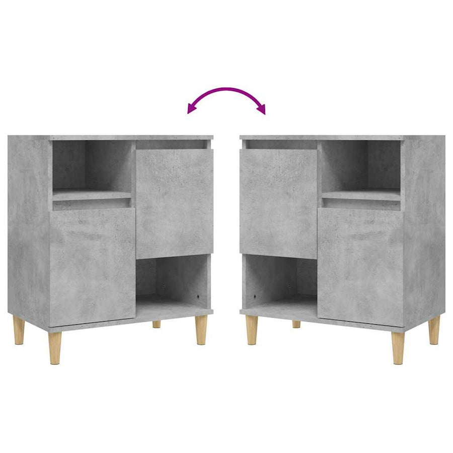 Sideboard Concrete Grey 60x35x70 cm Engineered Wood