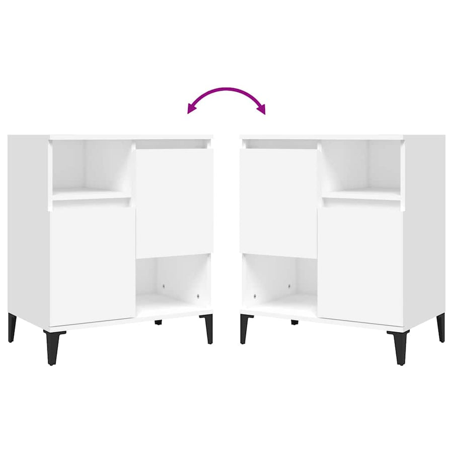 Sideboard White 60x35x70 cm Engineered Wood
