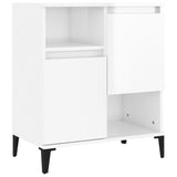 Sideboard High Gloss White 60x35x70 cm Engineered Wood - Front View