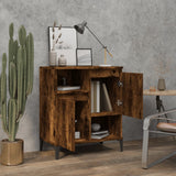 Sideboard Smoked Oak 60x35x70 cm Engineered Wood - Side View