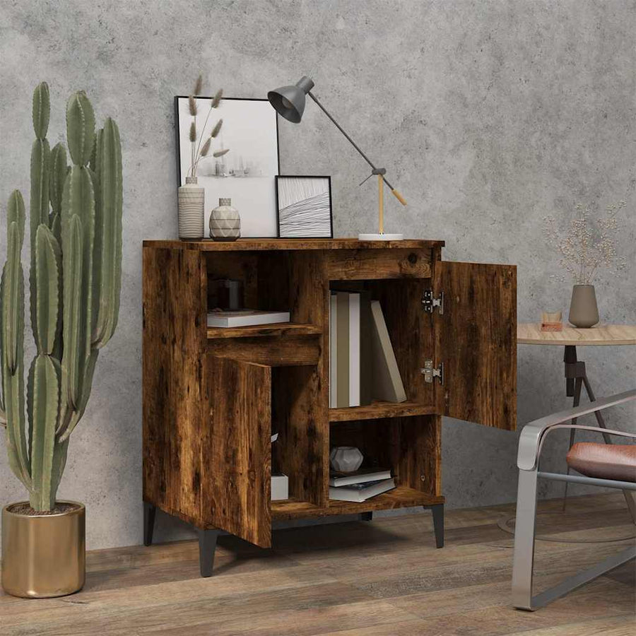 Sideboard Smoked Oak 60x35x70 cm Engineered Wood