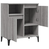 Sideboard Grey Sonoma 60x35x70 cm Engineered Wood - Rear View