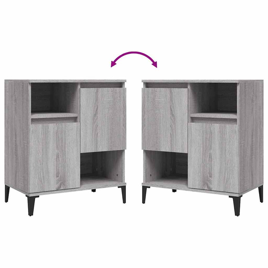 Sideboard Grey Sonoma 60x35x70 cm Engineered Wood