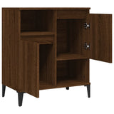 Sideboard Brown Oak 60x35x70 cm Engineered Wood - Rear View