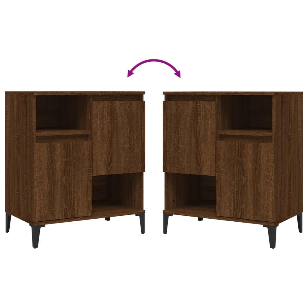 Sideboard Brown Oak 60x35x70 cm Engineered Wood