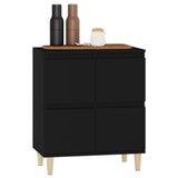 Sideboard Black 60x35x70 cm Engineered Wood - Top-Down View