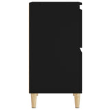 Sideboard Black 60x35x70 cm Engineered Wood - Close-Up Angle