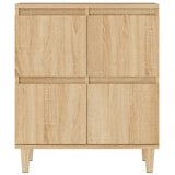 Sideboard Sonoma Oak 60x35x70 cm Engineered Wood - Rear View