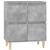 Sideboard Concrete Grey 60x35x70 cm Engineered Wood - Front View