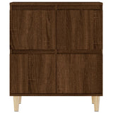 Sideboard Brown Oak 60x35x70 cm Engineered Wood - Rear View
