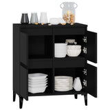 Sideboard Black 60x35x70 cm Engineered Wood - 45-Degree Angle