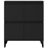Sideboard Black 60x35x70 cm Engineered Wood - Rear View