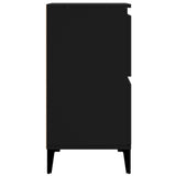 Sideboard Black 60x35x70 cm Engineered Wood - Close-Up Angle