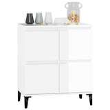 Sideboard High Gloss White 60x35x70 cm Engineered Wood - Top-Down View