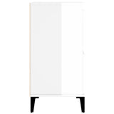 Sideboard High Gloss White 60x35x70 cm Engineered Wood - Close-Up Angle