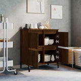 Sideboard Brown Oak 60x35x70 cm Engineered Wood - Side View