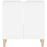 Sink Cabinet White 58x33x60 cm Engineered Wood
