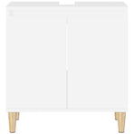 Sink Cabinet White 58x33x60 cm Engineered Wood
