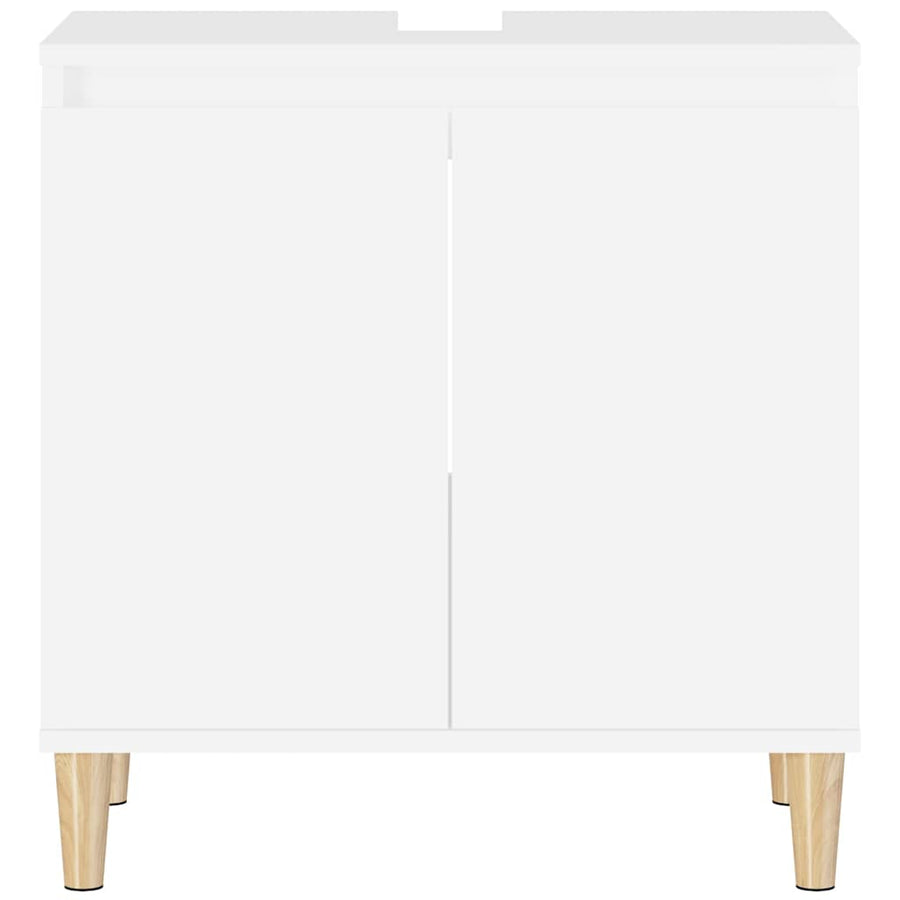 Sink Cabinet White 58x33x60 cm Engineered Wood