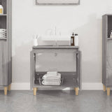 Sink Cabinet Grey Sonoma 58x33x60 cm Engineered Wood - Side View