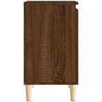 Sink Cabinet Brown Oak 58x33x60 cm Engineered Wood