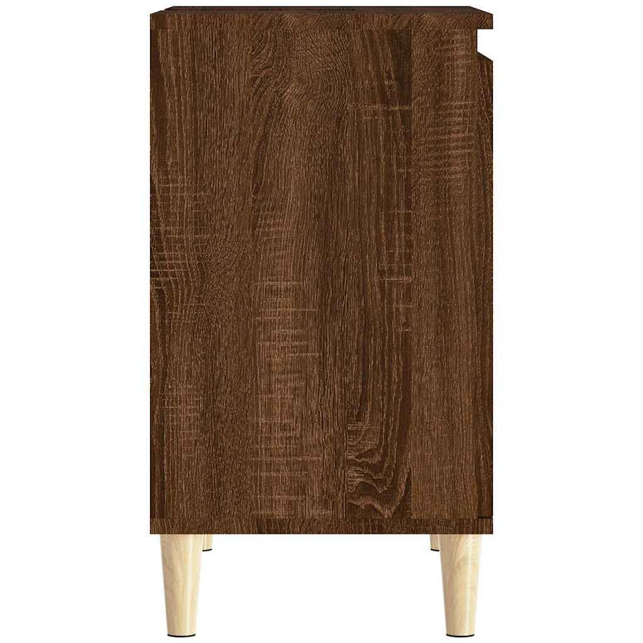 Sink Cabinet Brown Oak 58x33x60 cm Engineered Wood