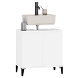 Sink Cabinet White 58x33x60 cm Engineered Wood - Top-Down View
