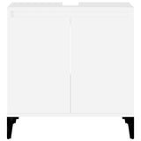 Sink Cabinet White 58x33x60 cm Engineered Wood