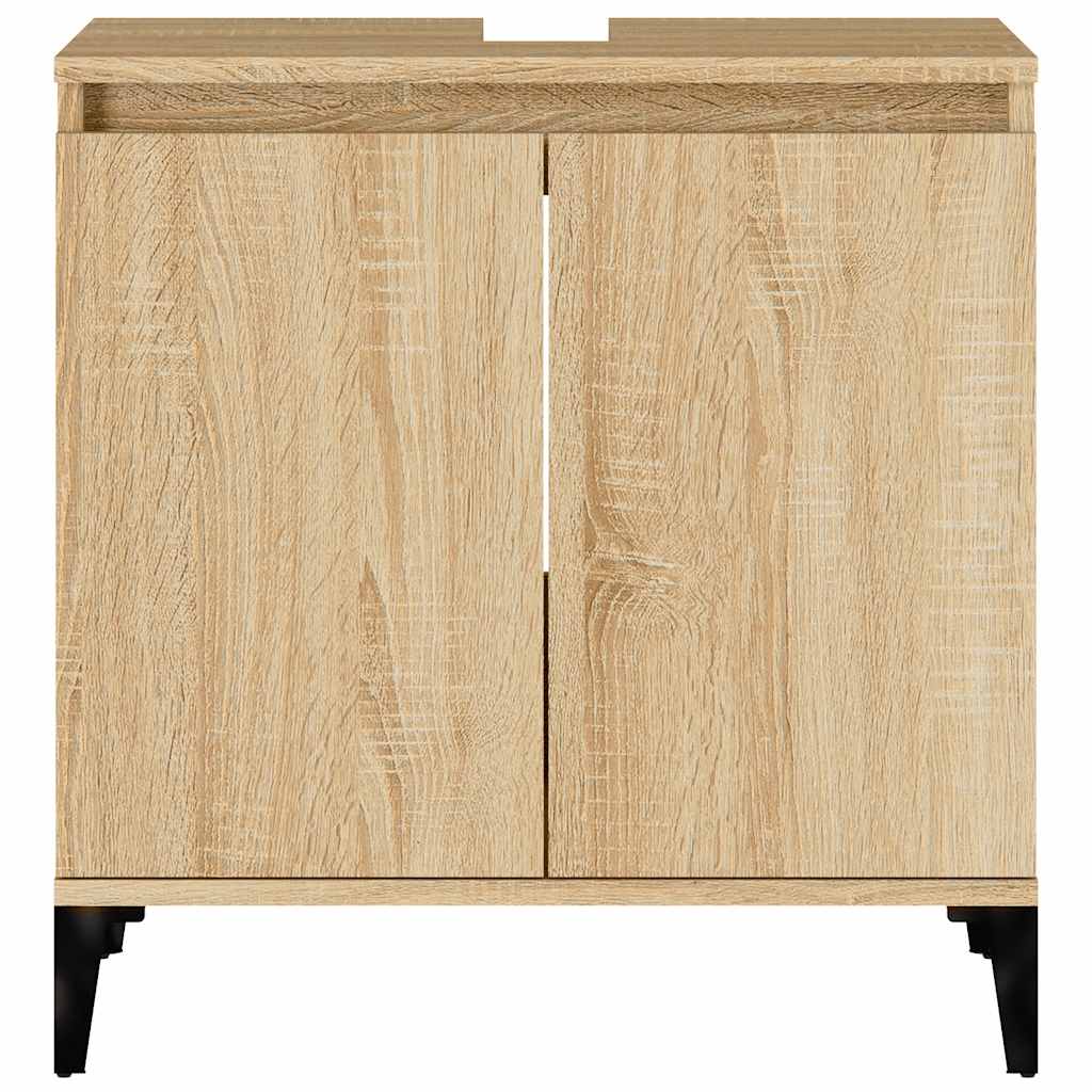 Sink Cabinet Sonoma Oak 58x33x60 cm Engineered Wood
