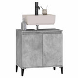 Sink Cabinet Concrete Grey 58x33x60 cm Engineered Wood - Side View