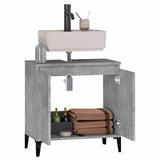 Sink Cabinet Concrete Grey 58x33x60 cm Engineered Wood - Top-Down View