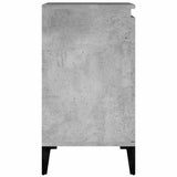 Sink Cabinet Concrete Grey 58x33x60 cm Engineered Wood - Rear View